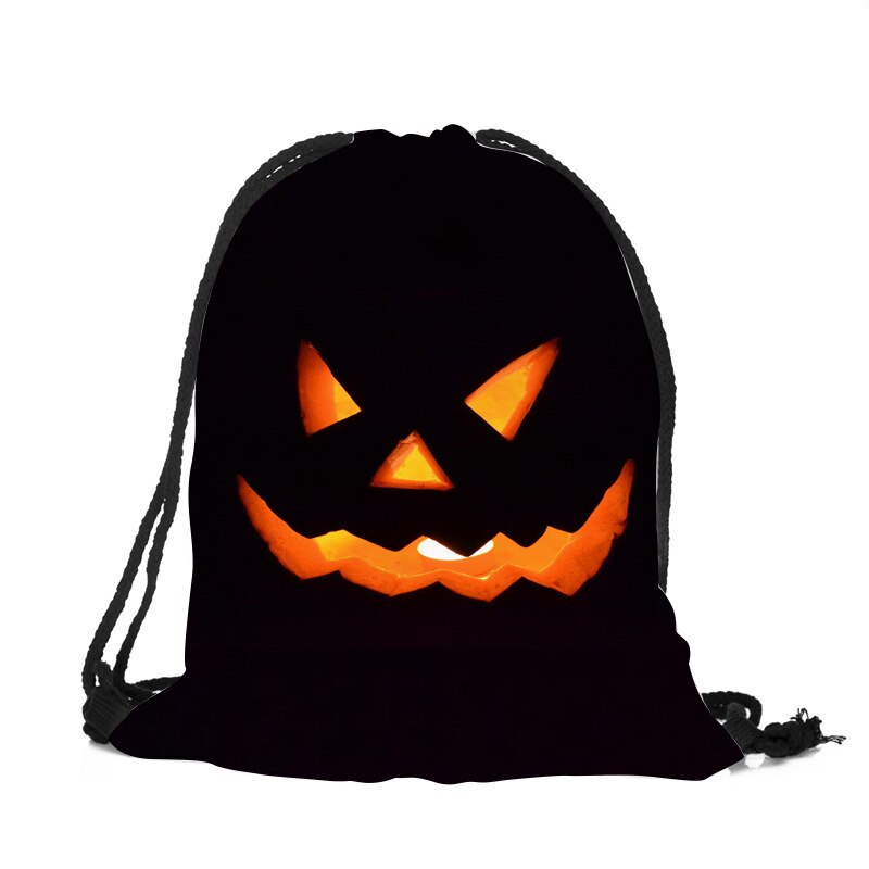 3d print halloween trekkoordtas schattige katten pompoen vleermuis trekkoord rugzak unisex mannen en vrouwen casual reizen dagelijkse tassen: A7