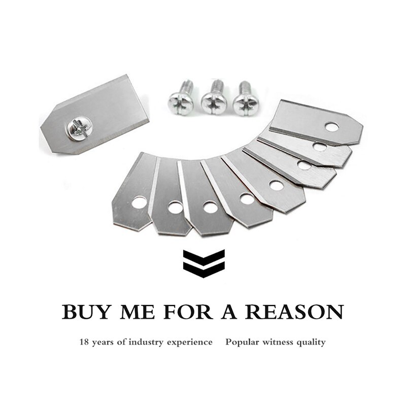 Lame de Robot de pelouse de lame de rechange de moteur de pelouse de placage de titane argenté utile de 60 pièces pour la Machine mobile automatique