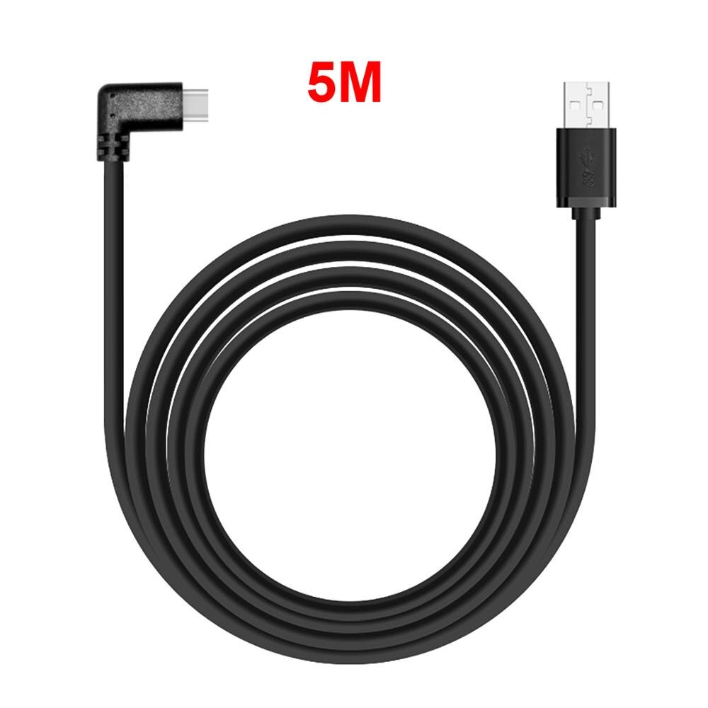 3M/4M/5M USB-C Kabel Usb 3.1 Draad Voor Oculus Quest 1/2 Link Type-C 3.1 Speed Data Transfer Fast Opladen Kabel Vr Accessoires: 5M Length