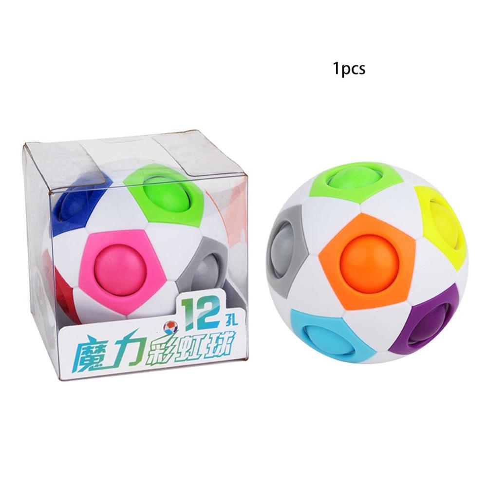 Magie Regenbogen Ball Umweltschutz Abs Anti-Herbst Hohe Dichte Elastische Schwamm Einfarbig Geistiges Ball: Ursprünglich Titel