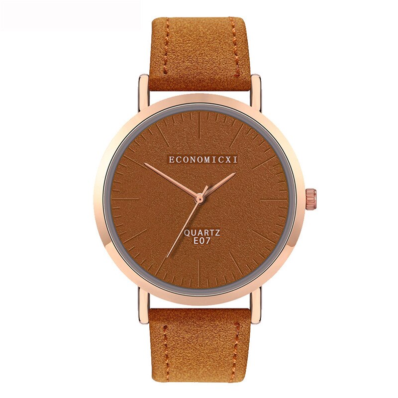 Trend Stijl Womens Horloge Lederen Geen Schaal Blank Dial Dames Meisjes Horloge In Quartz Horloges Relogio Orologi Donna Relojes Mujer * Een