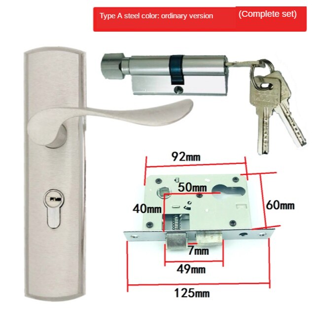 Allgemeine Zweck Innen Türschlösser Haushalt Aluminium Legierung Schlösser Holz Türen Zimmer Türschlösser Stahl-holz Tür Schlösser Schlösser: A-01