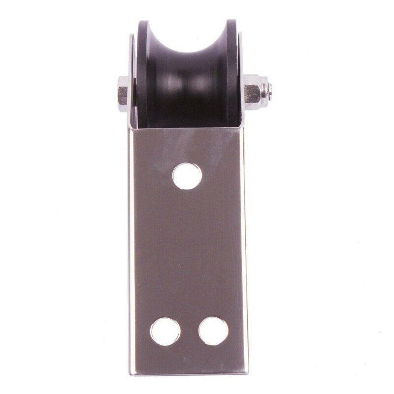 Marine Stainless Steel Boat Bow Anchor Roller Bracket Rollers for Yacht(Black)