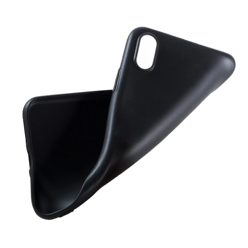 Voor telefoon hoesjes samsung galaxy  a01 a015f 5.7 ''coque lederen case voor funda galaxy  a01 a 01 cover boek op samsung  a01: Zwarte tpu-hoes