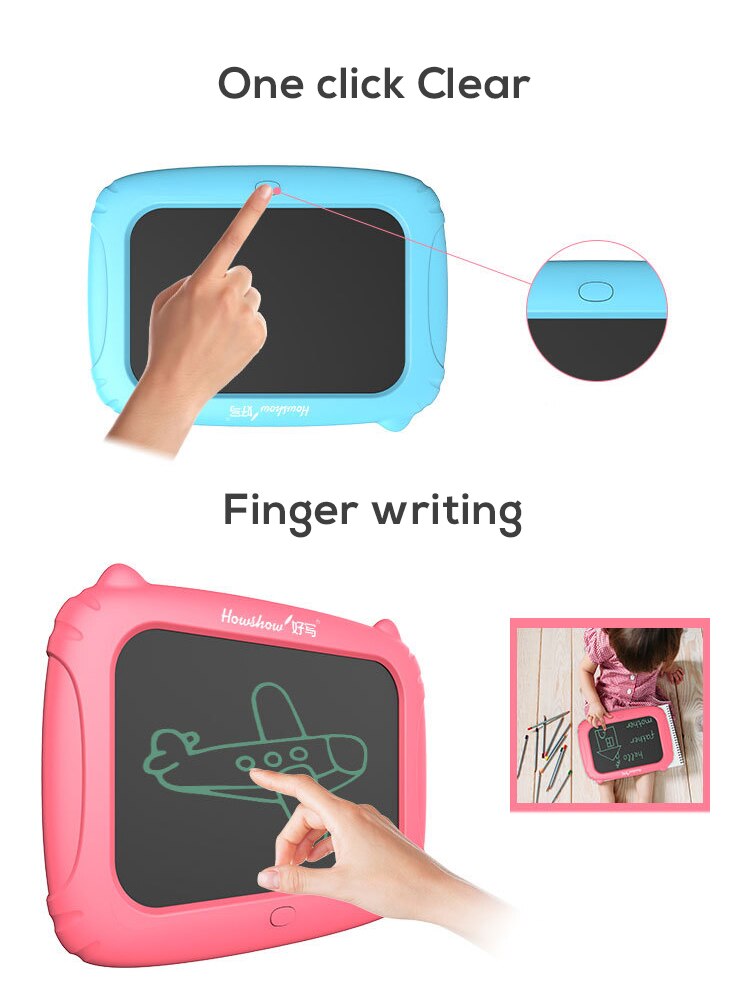 Howshow LCD 10 inch Cartoon Handwriting Board Writing Tablet Original Digital Electronic Graphics Drawing Notepad Stylus mesa