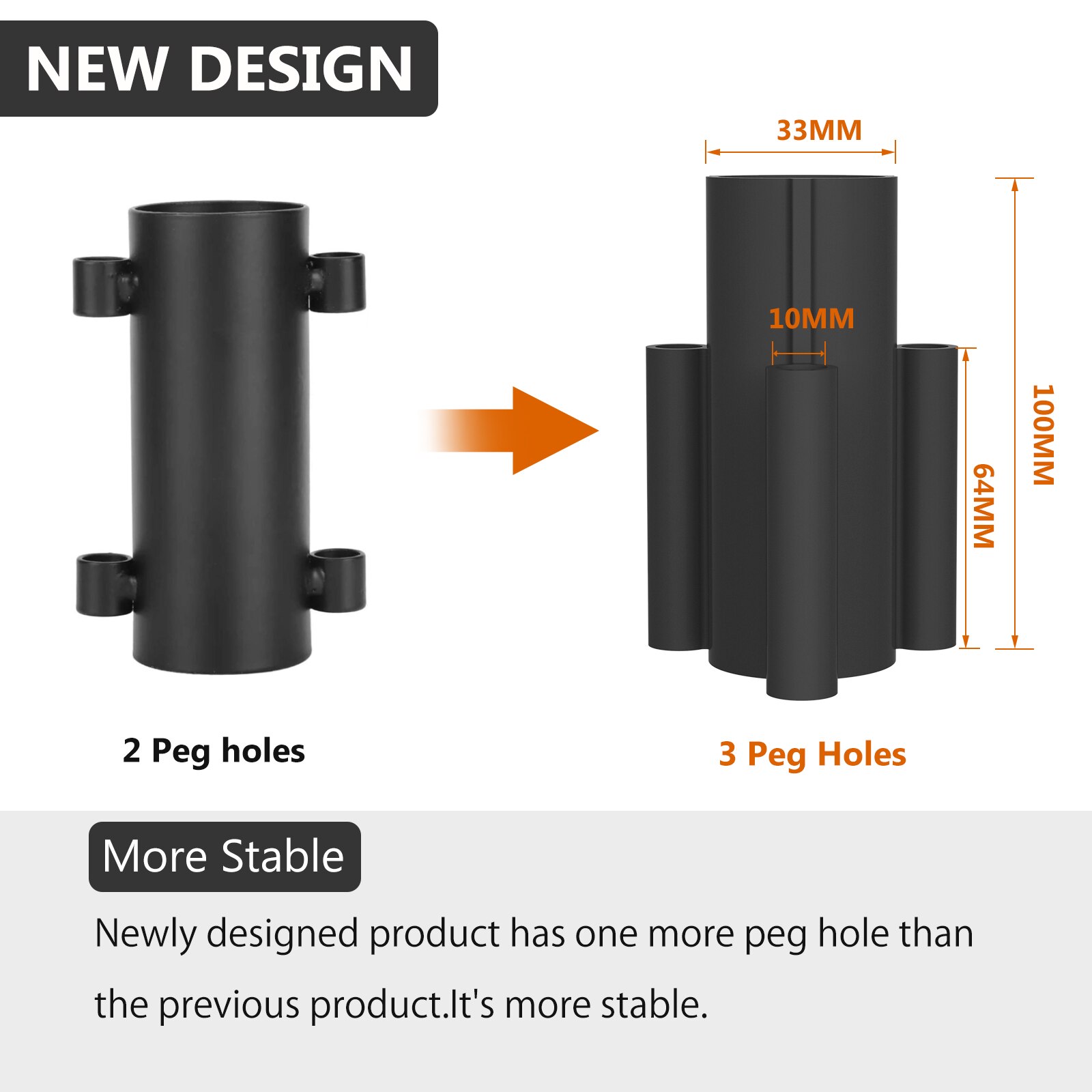 Outdoor Camping Luifel Staaf Houder Winddicht Wandelen Luifel Tent Beugel Vaste Buis Nail Haringen Tent Pole Accessoires