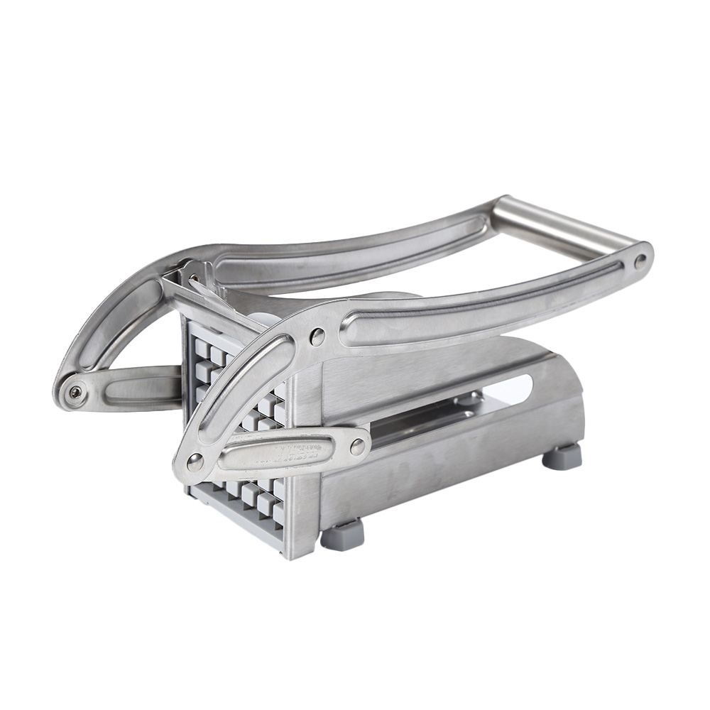Hand Pressure French Fries Machine Household Kitchen Stainless Steel Potato Chip Cutter Cooking Manual Vegetable Potato Chopper: Default Title