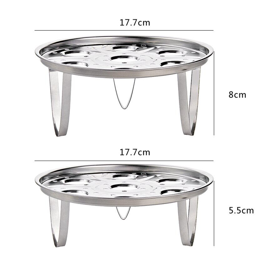 Stainless Steel Food Basket Stand Instant Pot Stackable Egg Vegetable Pressure Cooker Steam Holder Steaming Divider Steamer Rack