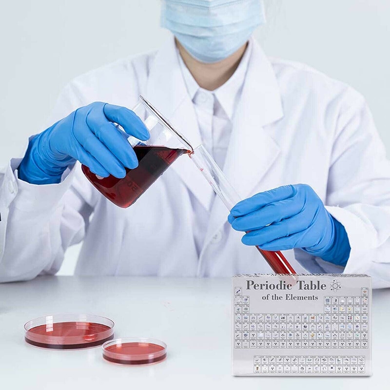 Periodic Table Display Acrylic Teaching Tool for School Teacher Best Birthday for Kids Chemical Element Display Board S/M/L