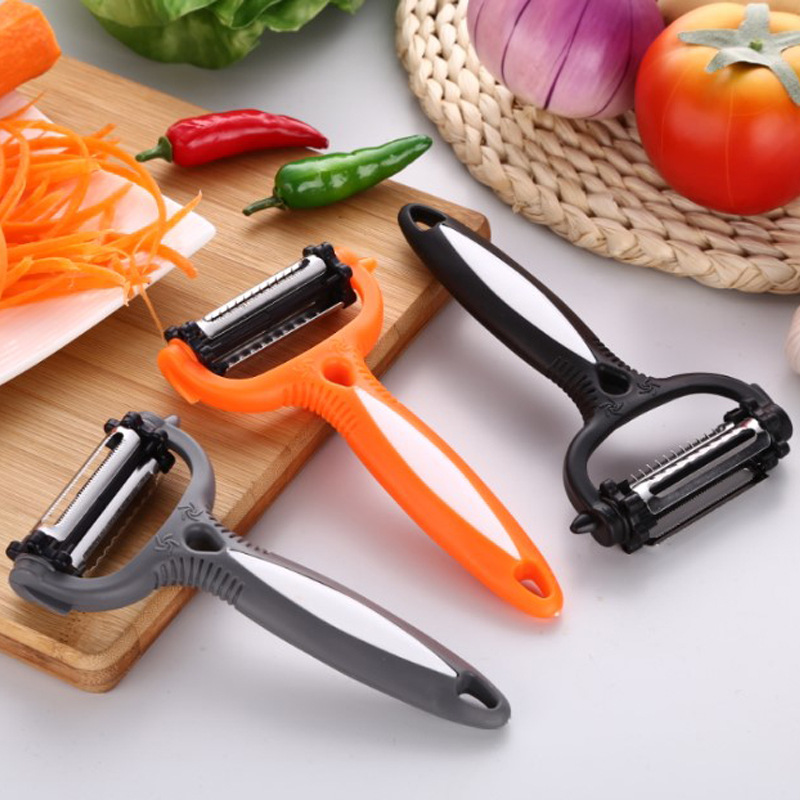 Herramientas de frutas vegetales rotatorias de 360 grados 1 Uds pelador de patata y zanahoria rallador nabo cortador de vegetales melón utensilios de cocina. Q