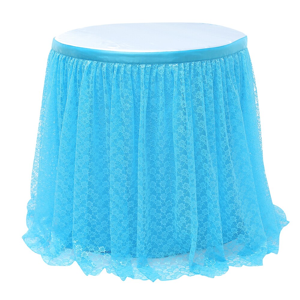Falda de mesa de tutú de tul para boda, de cumpleaños, decoración festiva para Baby Shower