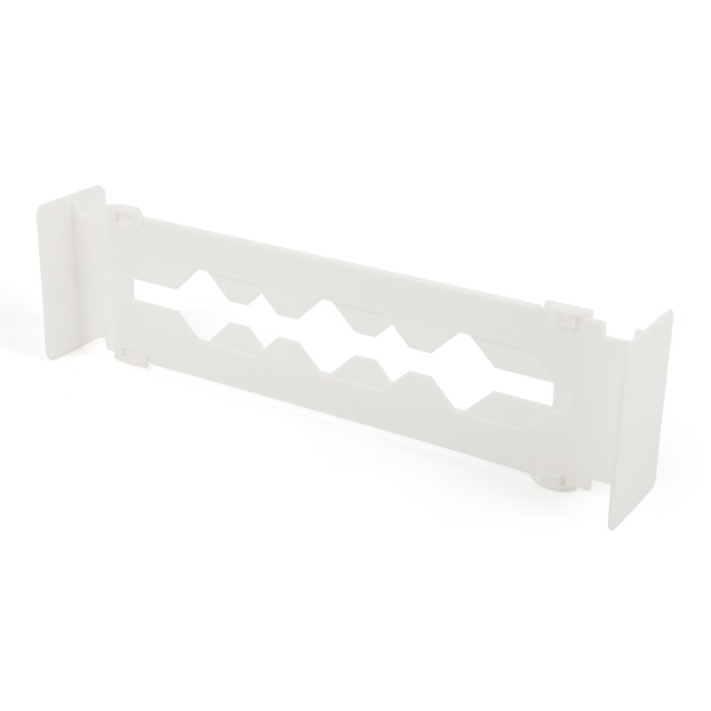 Retractable Adjustable Stretch Drawer Divider Organizer Storage Plastic Cabinet Drawer Separator Divider Grid for Household: white