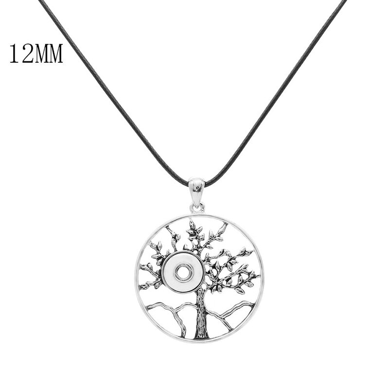 Collana con bottone a pressione 12mm gioielli fai da te KD3214