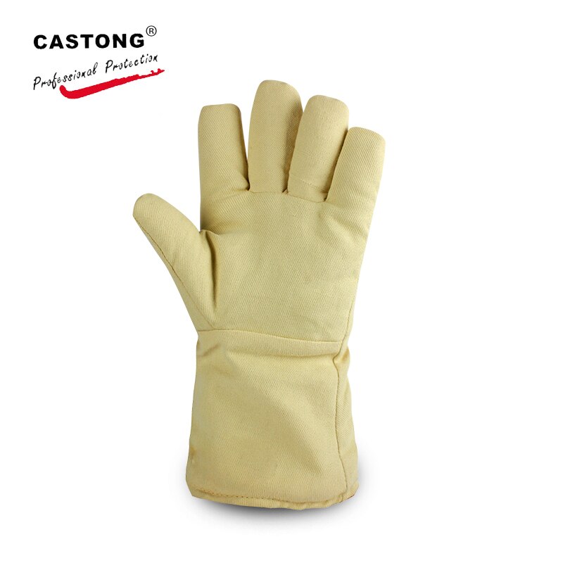 CASTONG 400 grad Hohe temperatur handschuhe Aramid Anti-verbrüHenne handschuhe flexibel weiche Hohe temperatur beständig handschuhe