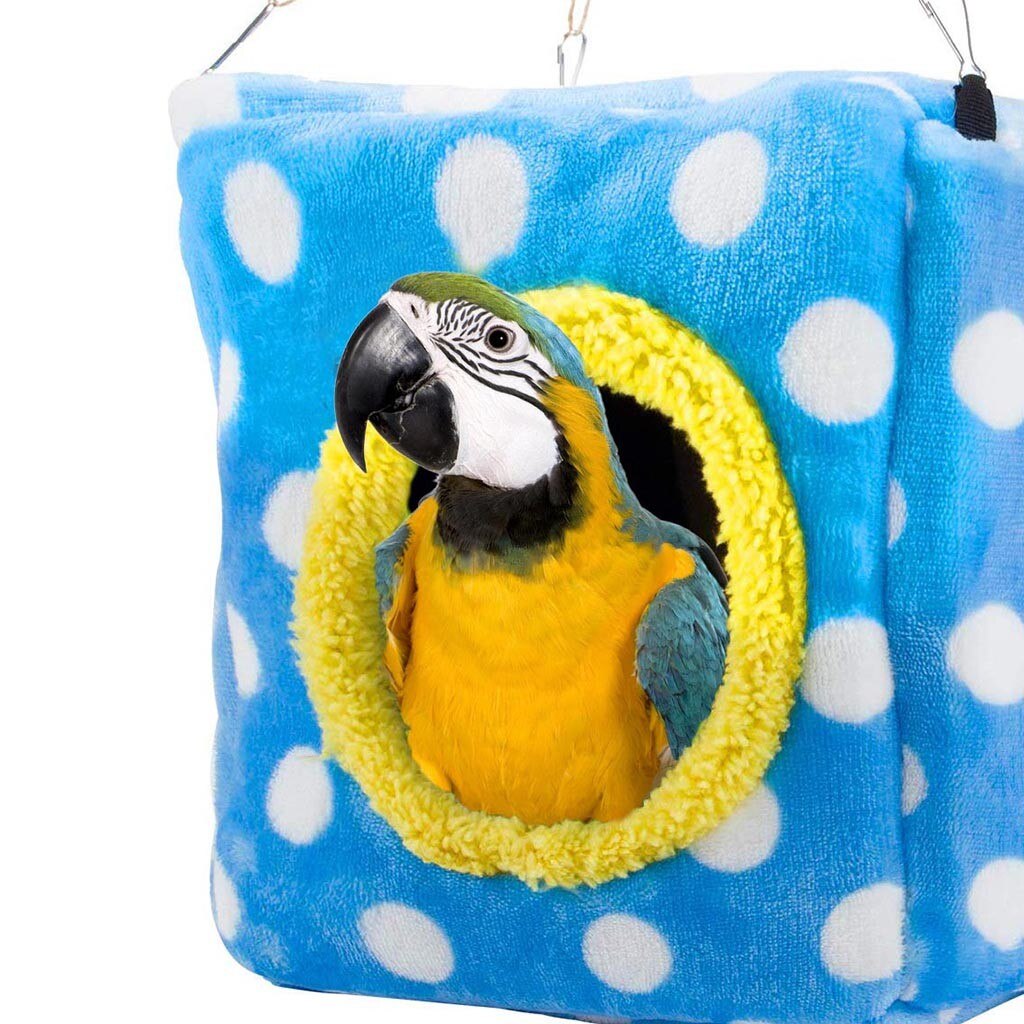 Warm Bird Bed Hanging Cage Plush Birds Hut For Hamster Parrot Bird Cage Bird House Aulas Para Pájaros