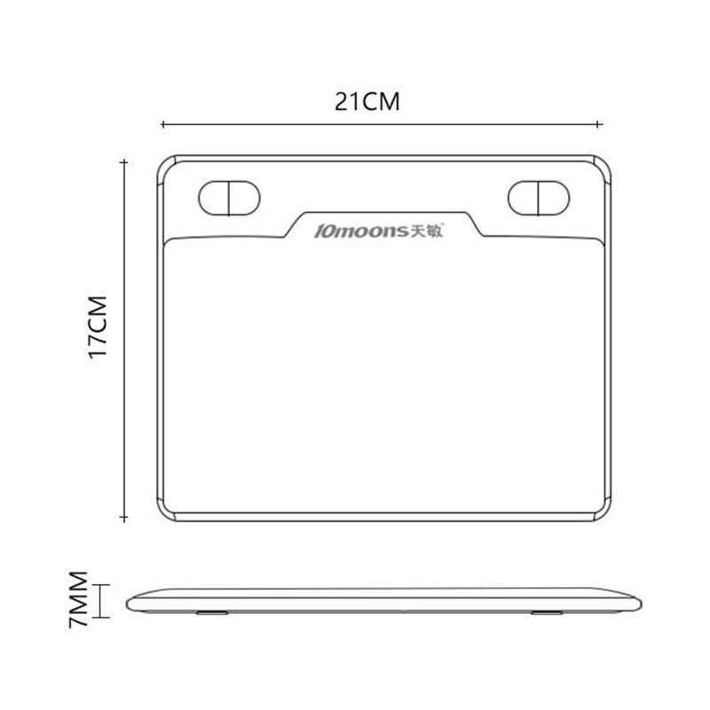 10 lunas 6 pulgadas tableta gráfica ultraligera pluma firma tableta Ie dibujo tableta para Android IOS