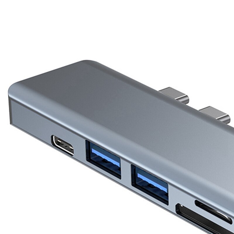 Dual Type-C Docking Station 4K Geschikt Voor Apple Hub 7 In 1 Docking Station