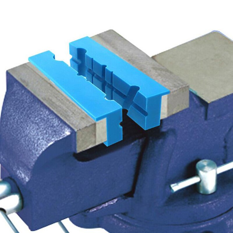 2Pcs Jaw Pad Multi-groove Mill Cutter Vise Holder Grips Magnetic Bench Vise Accessories