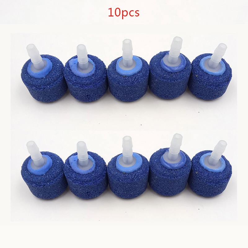 Nuttig 10Pcs 1Pcs Aquarium Lucht Steen Mini Bubble Disk Stone Plaat 2.5*4.5Cm (D * H) aquarium Zuurstof Beluchting Beluchter Functionele