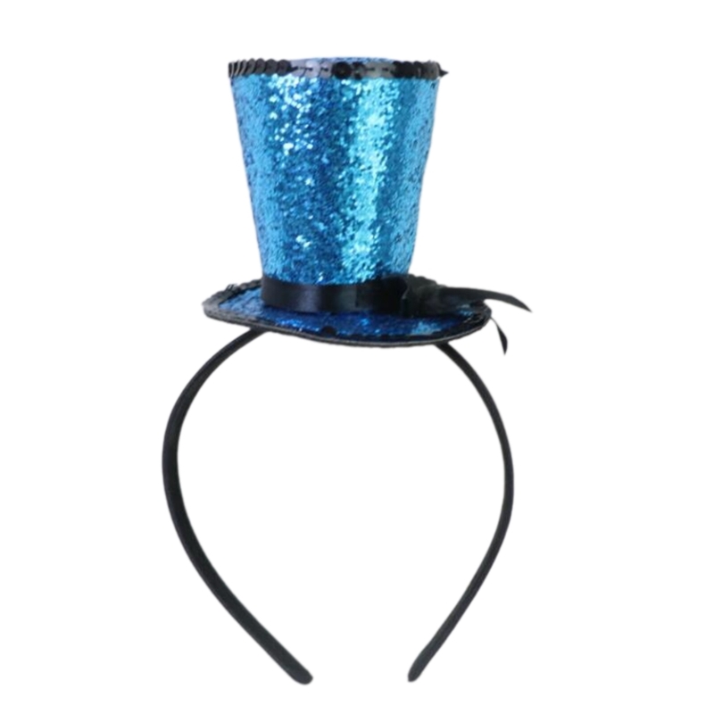 Slør top hat fascinators hårbøjle tehat til piger børn vintage pilleæskehat tehat fascinators halloween: Lyserød