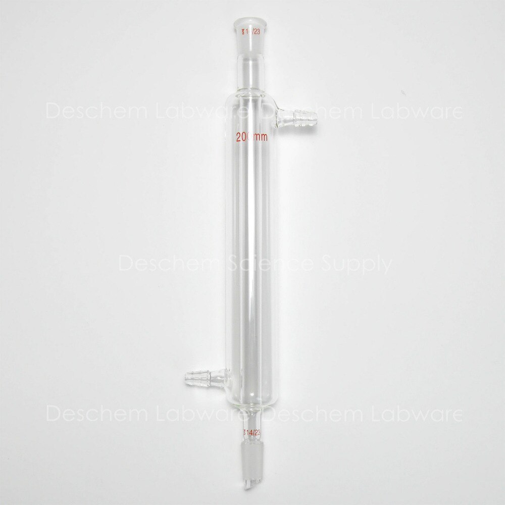 200mm, 14/23, chłodnica liebiga, szkło laboratoryjne wymiennik, chemii sprzęt laboratoryjny