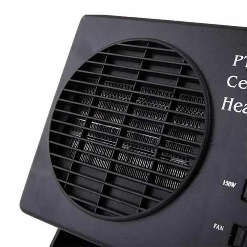 12V Car Portable 2 in 1 Electric Fan and Heater 300W Defroster Demister Quick Heating Speed