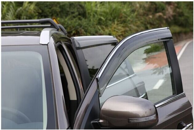 For mitsubishi outlander pmma solskjerm regndeflektor skjerm ventilasjon regnutstyr bil styling