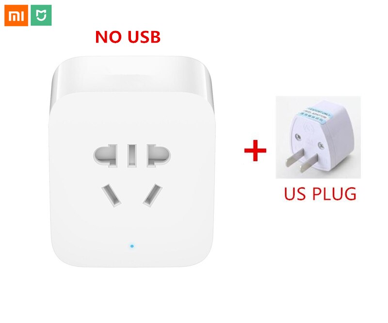 Original Xiaomi mijia Smart Socket Plug Dual USB with Bluetooth Gateway WIFI Socket Power Adapter Wireless Remote by APP mi home: no USB with US