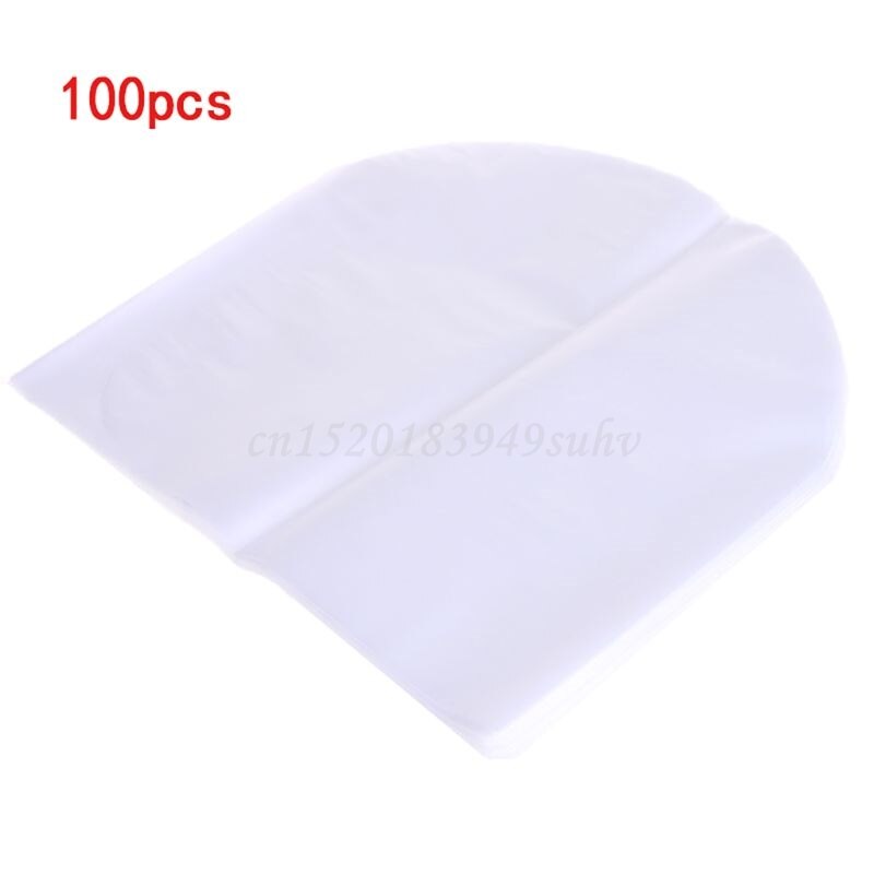 100Pcs/2Bag 7" Vinyl Record Protecter LP Record Protective Inner Bags Anti-Static Sleeves Inner Clear Cover Container