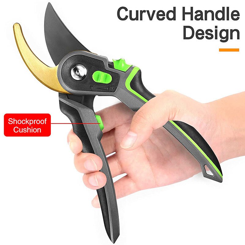 Gardening Pruning Shears Labor-saving Plant Trim Horticulture Hand Pruner Cut Secateur Shrub Garden Scissor Tool