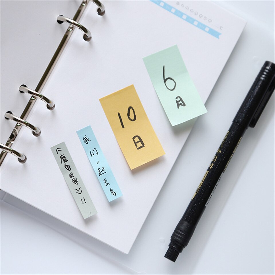 2 Stks/set A5 A6 Spiraal Notebook Sticky Note Planner Index Stickers Dokibook Accessoire Planner Notebook Accessoires