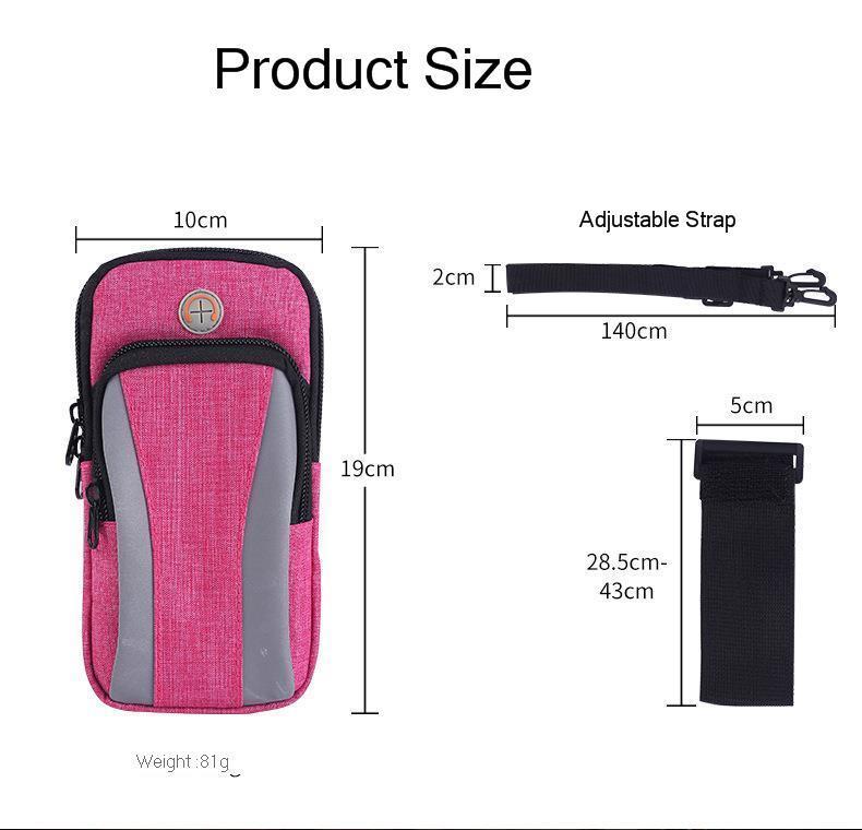 Małe męskie damskie torby gimnastyczne dla kobiety na rękę Crossbody torebka nadgarstek ramię zespół pas talia telefon portfel Obudowa torba na ramię dla Iphone