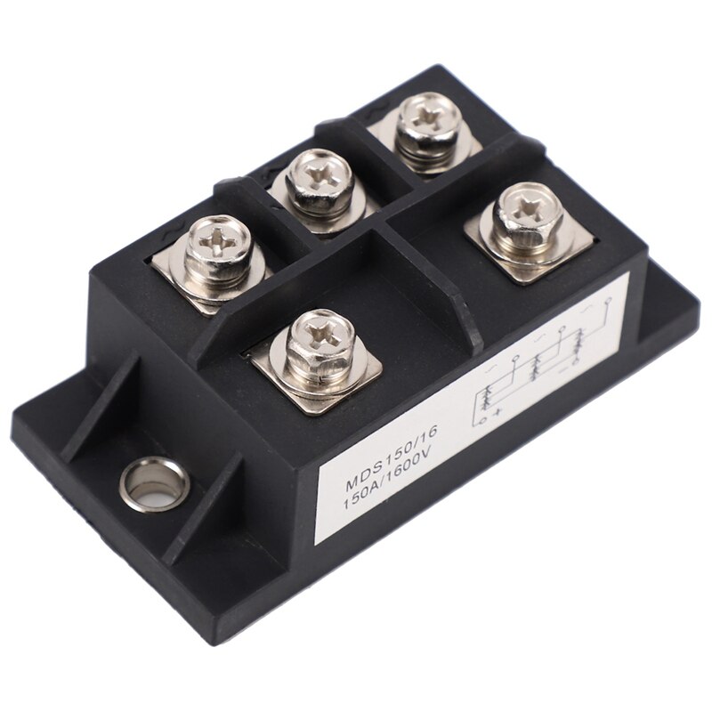 MDS150A 3-Fase Diode Bridge Rectifier 150A Amp 1600V Koper 150 Celsius 80X40x33mm Metal Case Diode Brug Controle