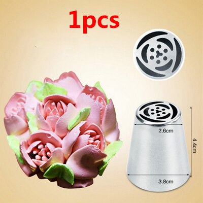 Multi-style keuken bakken taartdecoratie gereedschap siliconen glazuur spuitzak slagroom spuitzak roestvrijstalen spuitmond converter gereedschap: Stijl f