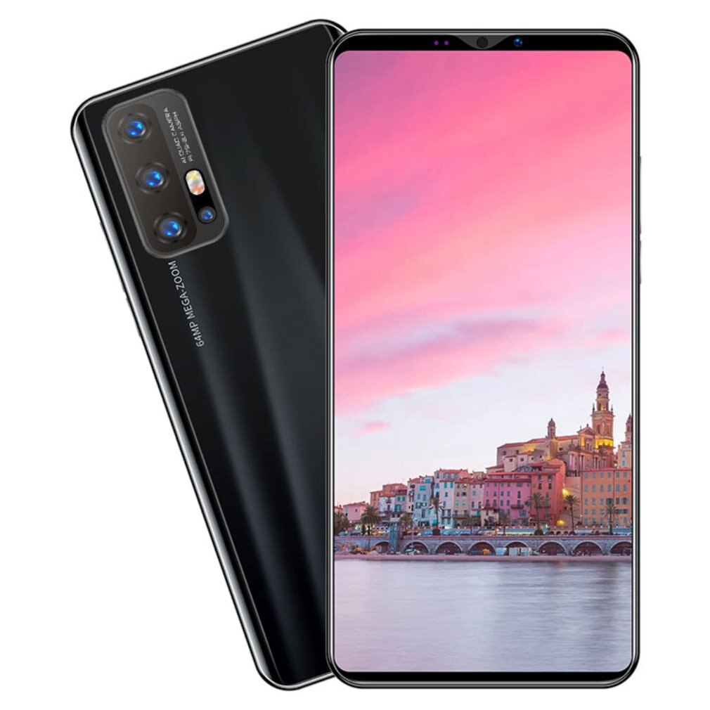 Z6 Pro Smartphone 5.8 pouces écran Smartphone 512M + 4G Android Smartphone 3D verre plaqué couverture arrière noir: US