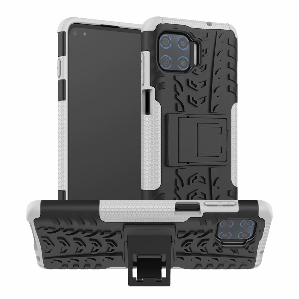 Hybrid Telefoon Voor Motorola Moto G 5G Plus Hard Case + Gehard Glas Armor Soft Gel Skin Protection Motorola een 5G Silicon Covers: WHITE / Only Case