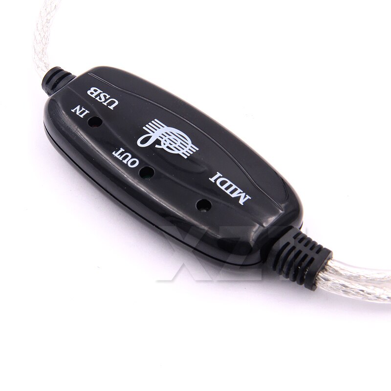 Kabel USB IN-OUT Konwerter MIDI z komputera na elektroniczną klawiaturę muzyczną z adapterem LED do komputera z systemem Windows 7