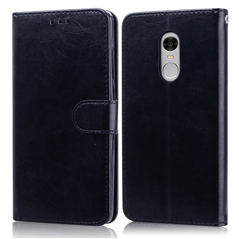 Custodia Flip in pelle per Xiaomi Redmi Note 4 custodia per Redmi Note 4 Note4 custodia per telefono per Fundas Xiaomi Redmi Note 4X borse: For Redmi Note 4X / Black