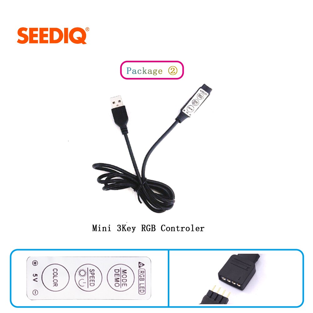 Led Controller 3key/24Key Ir Remote Wifi DC5V-24V Controller Met Usb Led Strip Licht Afstandsbediening Alexa Smartphone Magic thuis
