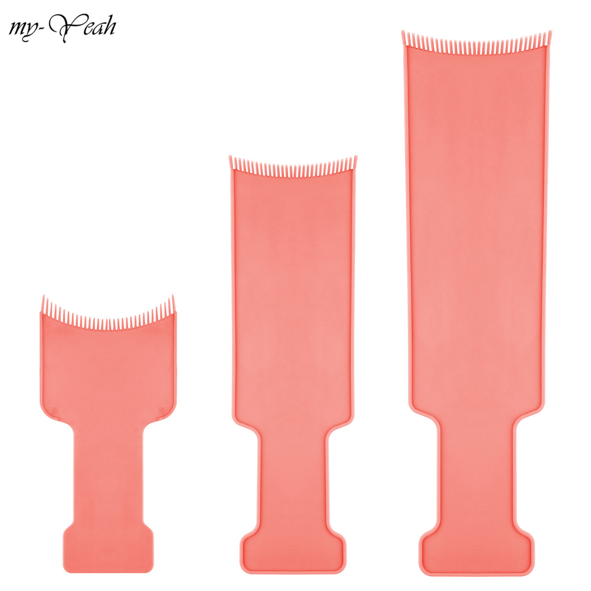 3 stk/sett hårfarging farging applikator børste kam gjør-det-selv dispensering fargetoning highlighting board salong stylingverktøy