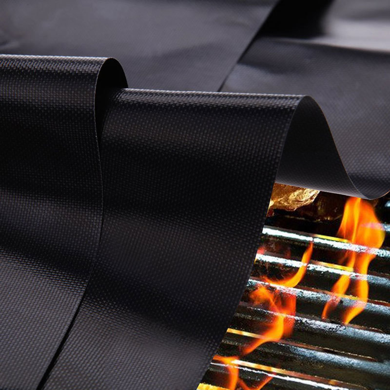 Tapis de cuisson pour barbecue, feuille de cuisson antiadhésive en téflon, plaque de cuisson et barbecue, 40x33cm, résistante à la chaleur et facile à nettoyer