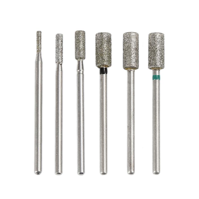 2.34mm Shank Diamond Nails Drill Grinding Head Nail Drill Nail Bit Jade Carving Burrs Stone Metal Drill Bits Kit Tools TSLM 1
