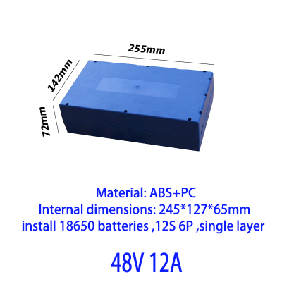 48V 60V 72V KA 20Ah 12Ah Lithium Battery Box 18650 li-ion Pack Cell Housing Case Shell Holder DIY EV eBike E-bike ABS Waterproof: Blue