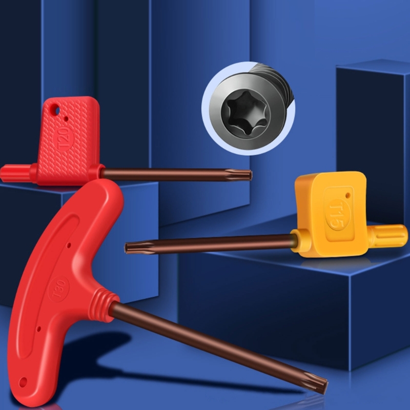 Kleine Torx-schroevendraaier T-greepsleutel Sleutelsleutel voor handboormachines Handgereedschap