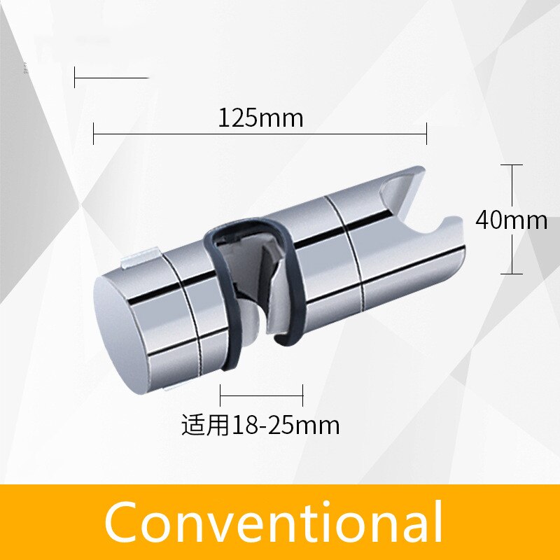 Dusche Halterung Dusche Schiene Halter 20 ~ 25mm ABS Chrom Dusche Kopf Halter Einstellbar Bad Zubehör Universal: conventional