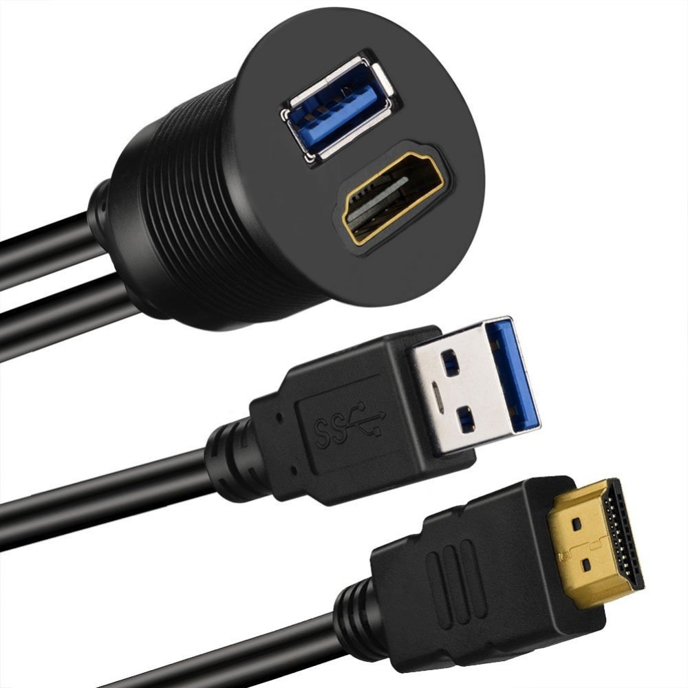 Usb 3.0 & hdmi til hdmi + usb 3.0 aux udvidelse in... – Grandado