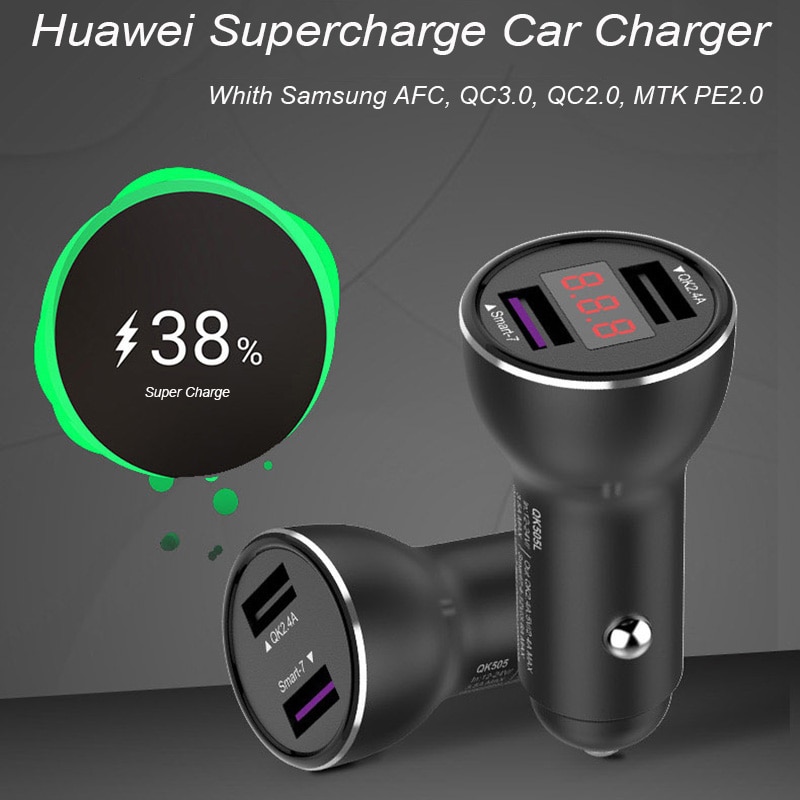Car Charger - 18W Fast Charge - USB-C PD - for Huawei P30/P20/P10/P9/Mate 30/20/10/9/8 Series