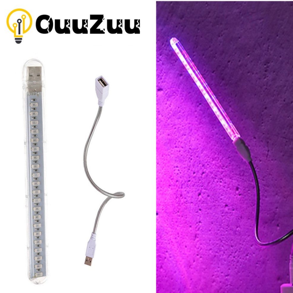 OuuZuu USB 5V LED-groeilicht Volledig spectrum Rood en blauw Phyto-groeilamp Indoor Phytolamp voor planten Bloemen Zaailing Kas