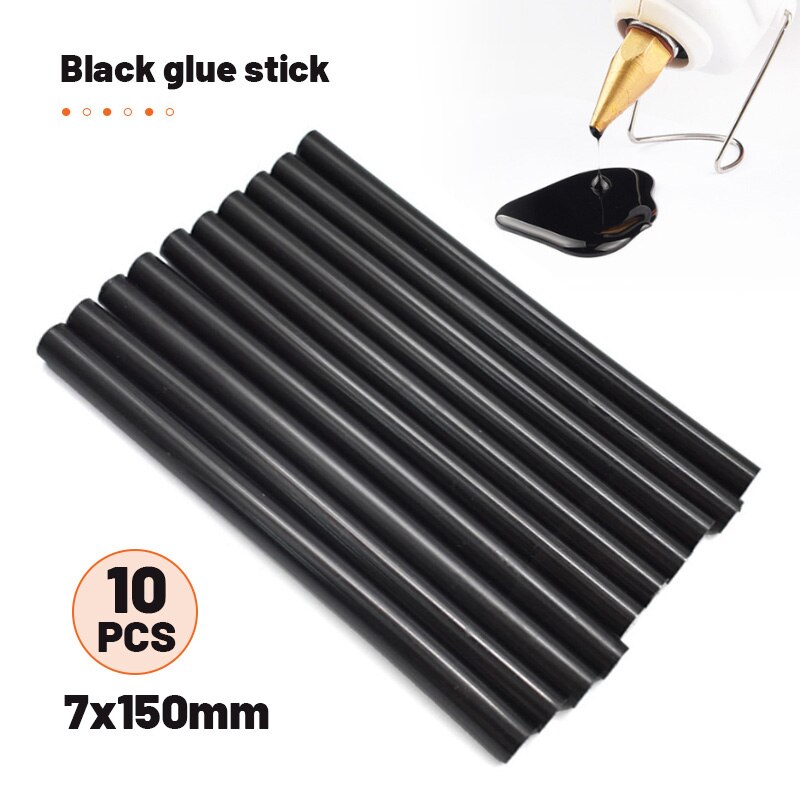 10/20/50Pcs 7X150Mm Zwarte Melt Lijm Sticks Voor Lijmpistool Auto Reparatie gereedschap Auto Dent Verveloos Verwijdering Hand Diy Reparatie Tool