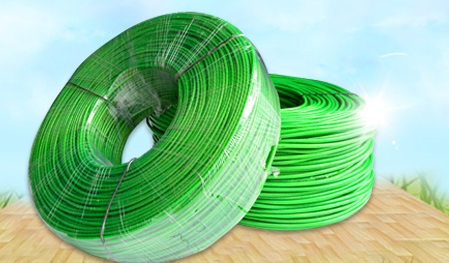 2MM--12MM, 13--500M green PVC coated steel wire rope clothesline greenhouse cable hanging belt clip